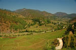 Pinath temple is on the highest point visible in this picture.